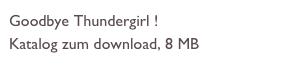 Goodbye Thundergirl ! 
Katalog zum download, 8 MB